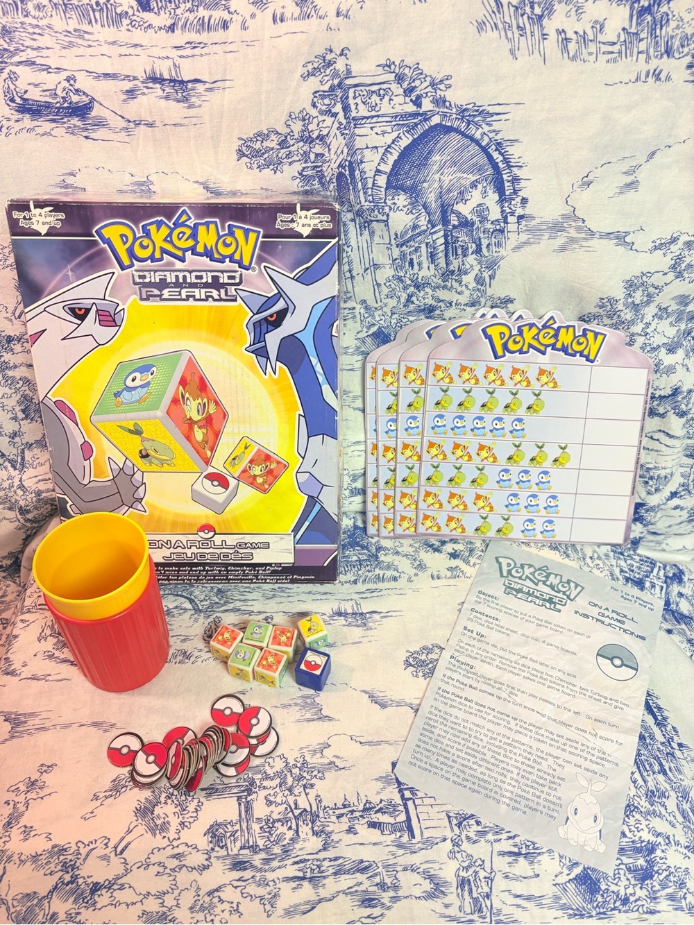 Pokemon Diamond and Pearl On A Roll Dice Game by Pressman 2007